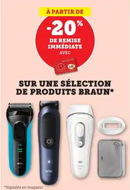 Bi1 BRAUN Sur une sélection de produits offre