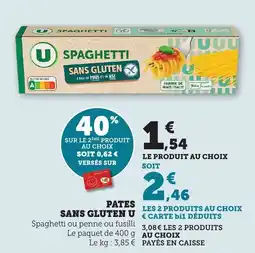 Bi1 U Pates sans gluten offre