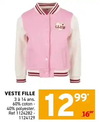Trafic Veste fille offre
