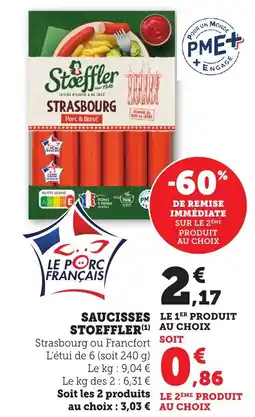 Bi1 STOEFFLER Saucisses offre