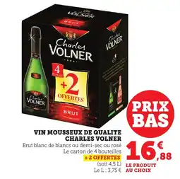 Bi1 CHARLES VOLNER Vin mousseux de qualite offre