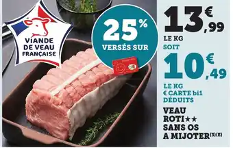 Bi1 Veau roti sans os a mijoter offre