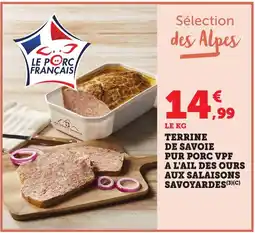 Bi1 Terrine pur porc vpf a l'ail des ours aux salaisons savoyardes offre