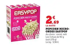 Bi1 EASYPOP Popcorn micro- ondes offre