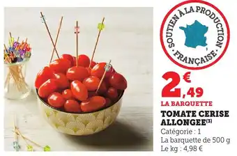 Bi1 Tomate cerise allongee offre
