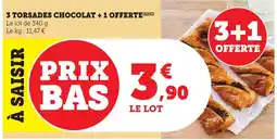 Bi1 3 torsades chocolat + 1 offerte offre