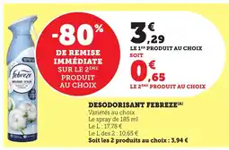 Bi1 FEBREZE Desodorisant offre