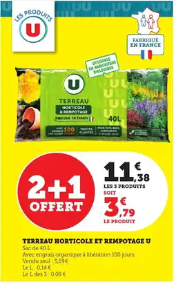Bi1 U Terreau horticole et rempotage offre