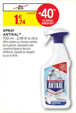 Intermarché ANTIKAL Spray offre