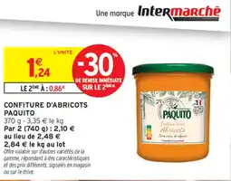 Intermarché PAQUITO Confiture d'abricots offre