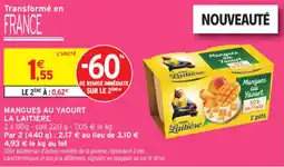 Intermarché LA LAITIERE Mangues au yaourt offre