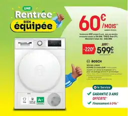 Pulsat BOSCH Sèche-linge pompe à chaleur wth8300mfr offre
