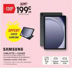 Pulsat SAMSUNG Tablette + cover offre