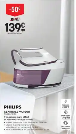 Pulsat PHILIPS Centrale vapeur offre