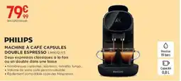 Pulsat PHILIPS Machine à café capsules double espresso lm9012/65 offre