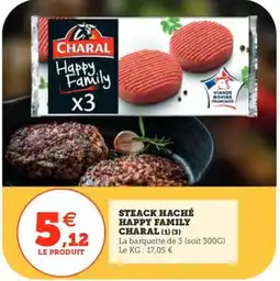 Utile CHARAL Steack haché happy family offre