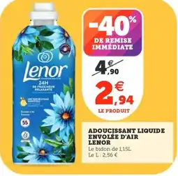 Utile LENOR Adoucissant liquide envolée d'air offre