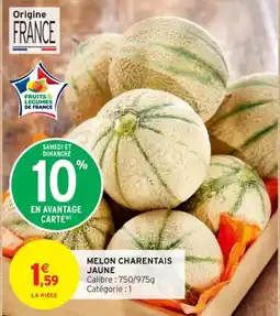 Intermarché Contact Melon charentais jaune offre