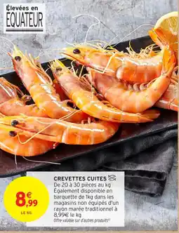 Intermarché Contact Crevettes cuites offre