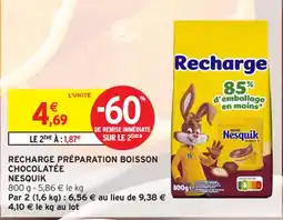 Intermarché Contact NESQUIK Recharge préparation boisson chocolatée offre