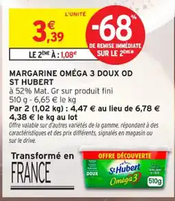 Intermarché Contact ST HUBERT Margarine omega 3 doux od offre