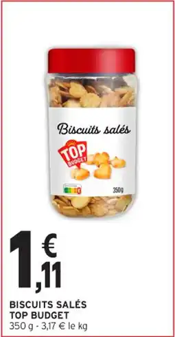 Intermarché Contact TOP BUDGET Biscuits salés offre