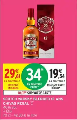 Intermarché Contact CHIVAS REGAL Scotch whisky blended 12 ans offre
