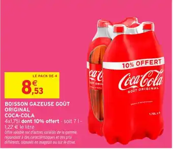 Intermarché Contact COCA-COLA Boisson gazeuse goût original offre