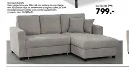 Möbel Martin Canapé d'angle Tissu beige-brun offre