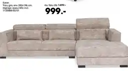 Möbel Martin Salon Tissu gris offre