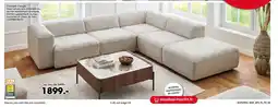 Möbel Martin Canapé d'angle Tissu nature offre