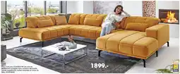 Möbel Martin Salon Tissu curry offre