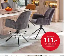 Möbel Martin Chaise avec accoudoirs offre