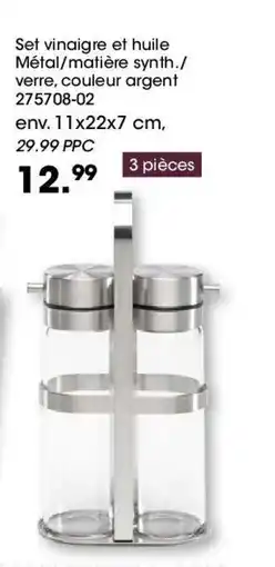 Möbel Martin Set vinaigre et huile offre