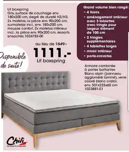 Möbel Martin Lit boxspring offre