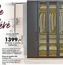Möbel Martin Armoire à portes battantes offre