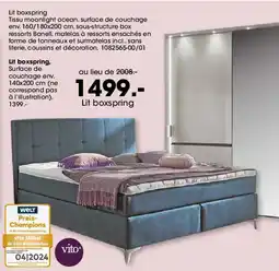 Möbel Martin Lit boxspring offre