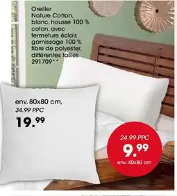 Möbel Martin Oreiller Nature Cotton offre