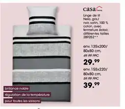 Möbel Martin Linge de lit Nela, gris offre