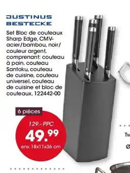 Möbel Martin Set Bloc de couteaux Sharp Edge offre