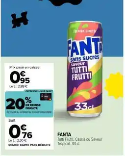 Carrefour FANTA offre