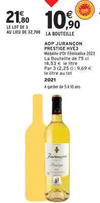 Intermarché AOP JURANÇON PRESTIGE HVE3 offre