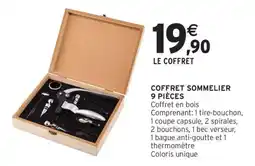 Intermarché COFFRET SOMMELIER 9 PIÈCES offre