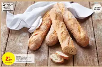 Intermarché BAGUETTE CONSTANCE X4 offre