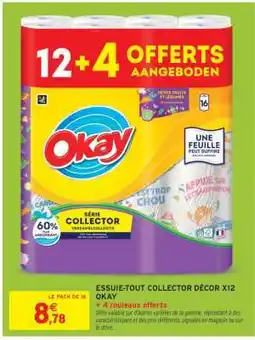 Intermarché ESSUIE-TOUT COLLECTOR DÉCOR X12 OKAY offre
