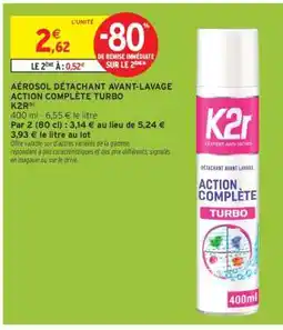 Intermarché Aérosol Détachant Avant-Lavage Action Complète Turbo offre