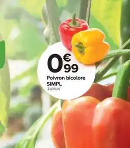 Carrefour Poivron bicolore SIMPL offre