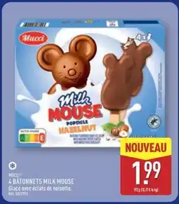 ALDI 4 Bâtonnets Milk Mouse offre