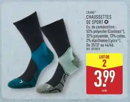 ALDI CHAUSSETTES DE SPORT offre