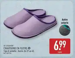 ALDI Chaussons en feutre offre